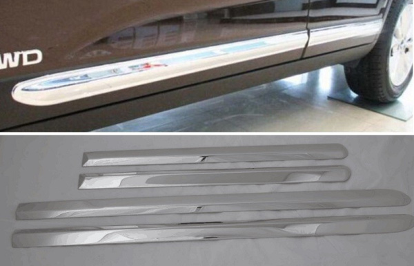 Kia Sorento (13–) Молдинги на двери, 4 части, ABS хром.