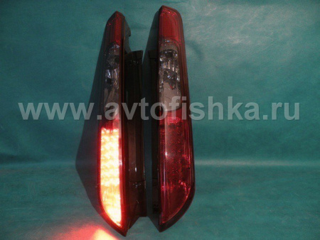 Ford Focus 2 (05-07) 3, 5 дв. хэтчбек фонари задние светодиодные красно-тонированные, комплект 2 шт.