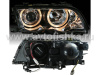 BMW 3 E46 (98-01) 4 дв. седан фары передние хромированные, со светящимися ободками, с регулирующим мотором, комплект 2 шт.