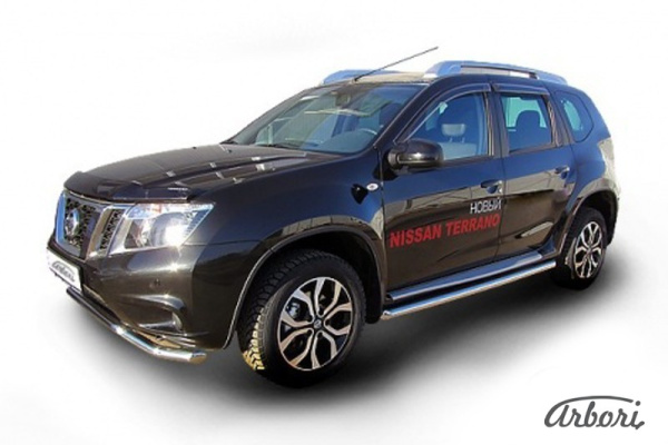 Защита переднего бампера Arbori d57 NISSAN TERRANO 2014-