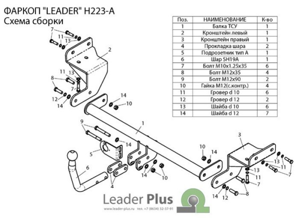 Hyundai i30 (12–/15–) Фаркоп (тягово-сцепное устройство), хэтчбек