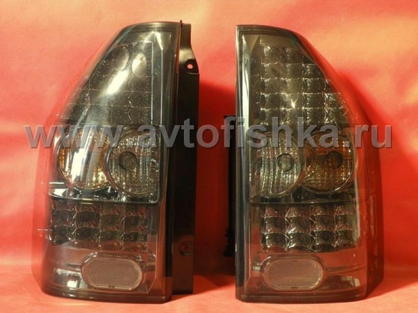 Mitsubishi Pajero 3 (2003-2006) фонари задние светодиодные тонированные, комплект 2 шт.