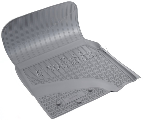 Toyota Land Cruiser (07–/12–/15–) Коврики салона (полиуретан), серые (5/7 мест)