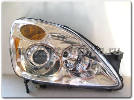 Honda CR-V II (02-04) USA фары передние линзовые хромированные, комплект 2 шт.