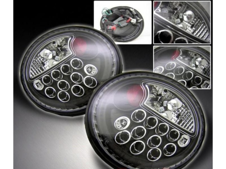 Volkswagen New Beetle (98-05) фонари задние светодиодные черные, комплект 2 шт.