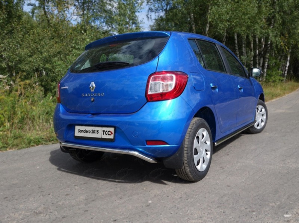 Renault Sandero (14–) Защита задняя верхняя 42,4 мм