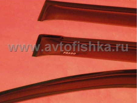 Toyota Camry (2002-2006) седан дефлекторы окон с хромированным логотипом