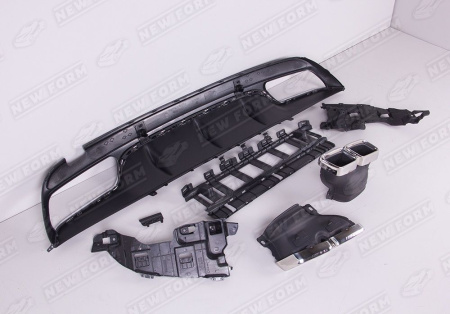 Mercedes-Benz C-Klasse W205 рестайлинг 2018 - 2021 Диффузор с насадками 6.3 AMG хром