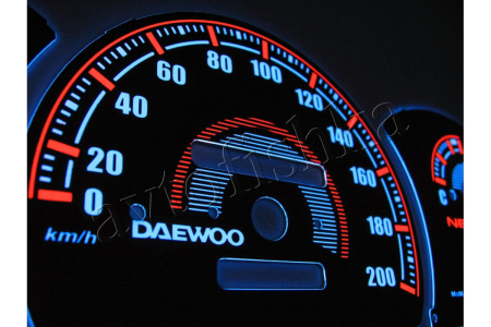 Daewoo Nexia светодиодные шкалы (циферблаты) на панель приборов