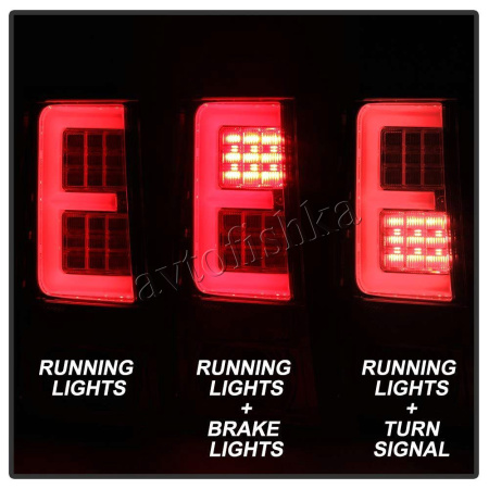 Jeep Grand Cherokee (04-) фонари задние светодиодные хромированные TUB дизайн