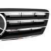 Mercedes C-class W203 (01-07) 4 дв. седан решетка радиатора черная, дизайн Big Star "Авангард" (Avangard).