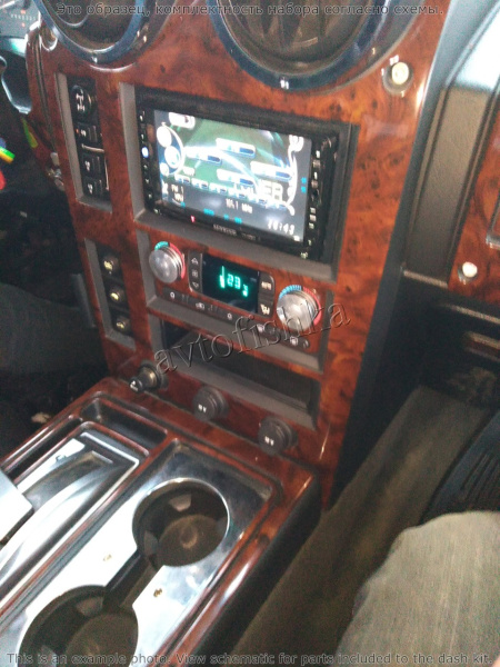 Декоративные накладки салона Hummer H2 2003-2007 полный набор, без Sunroof