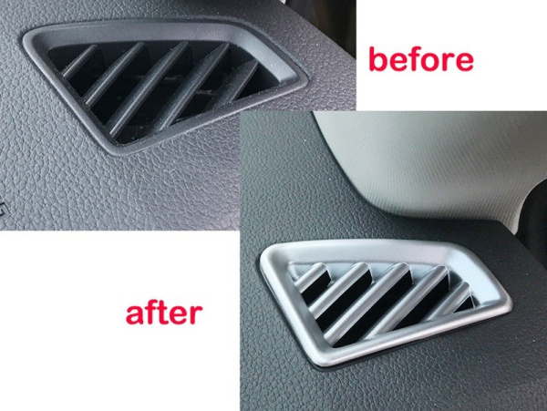 Skoda Kodiaq (16–) Окантовка передних верних воздуховодов вентиляции, ABS