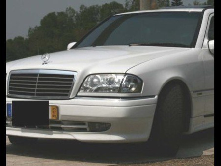 Mercedes C-class W202 (94-00) фары передние линзовые хромированные, комплект 2 шт.