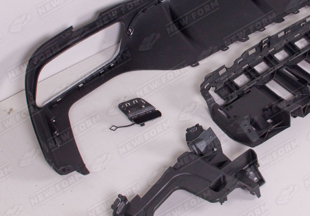 Mercedes-Benz E-Klasse W213 2016 - 2020 Диффузор 6.3 AMG хром