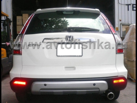 Honda CR-V (06-) пластиковая накладка на задний бампер, защита нижняя