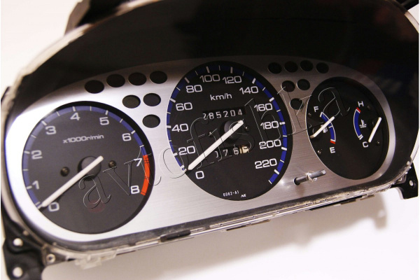 Honda Civic (96-00) алюминиевая накладка (циферблат) на панель приборов