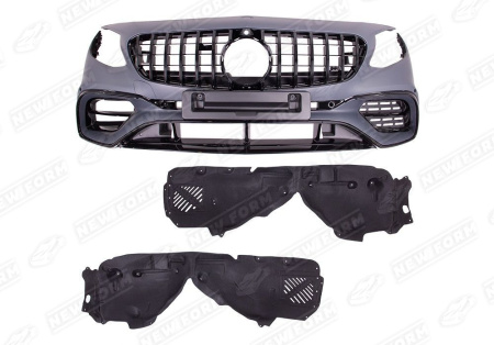 Mercedes-Benz S-Klasse C217 рестайлинг 2017 - н.в. Передний бампер 6.3 AMG черный