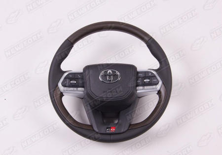 Toyota Land Cruiser LC 200 (1 рестайлинг) 2012 - 2015 Руль GR коричневое дерево