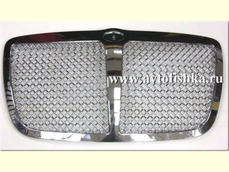 Chrysler 300C (04-09) решетка радиатора хромированная пластиковая, дизайн сетка.