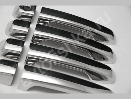 Toyota Land Cruiser Prado 150 (2010-) накладки на ручки дверей из нержавеющей стали, 4 шт.