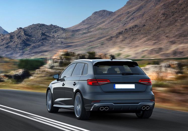 Двойной выхлоп S3 для Audi A3 2013-2020 - раздвоенная система