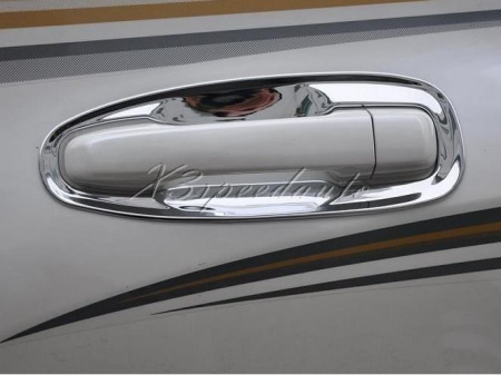 Toyota Land Cruiser Prado 150 (10-) пластиковые хромированные накладки под внешние ручки дверей, комплект 4 шт.