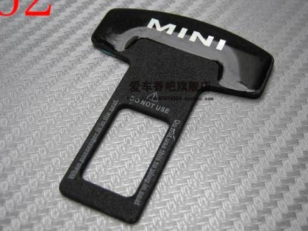 Вставка в замок ремня безопасности с логотипом Mini, лакированная
