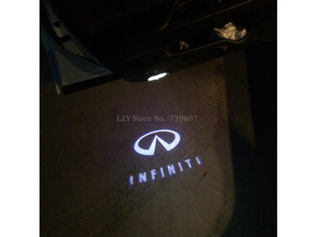 Подсветка дверей, со светящимися логотипом Infiniti, комплект 2 шт.