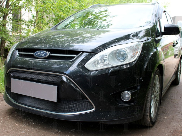 Ford C-Max (10–14) Защита радиатора, чёрная (2 части)