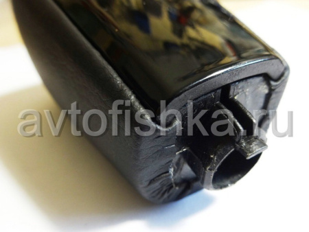 Toyota Land Cruiser Prado 120, 150 ручка на рычаг переключения передач АКПП, черное дерево (piano black) и черная кожа.