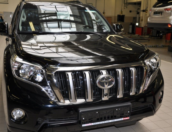 Toyota Land Cruiser Prado (13–) Дефлектор капота, темный