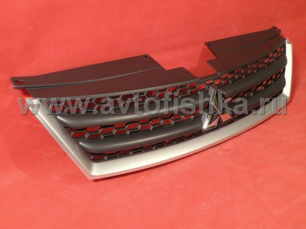 Mitsubishi Outlander XL (06-) решетка радиатора серебристая с черным, оригинал