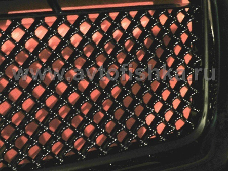 Ford Explorer (06-10) решетка переднего бампера и радиатора черная целиковая, дизайн Bentley, пластик