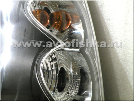 Toyota Land Cruiser Prado 120 (02-) фонари задние светодиодные черные, комплект 2 шт.