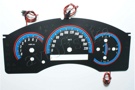 Nissan Titan и Armada светодиодные шкалы (циферблаты) на панель приборов - дизайн 1