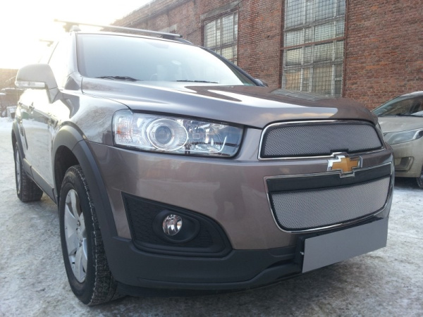 Chevrolet Captiva (13–) Защита радиатора, хром (2 части)