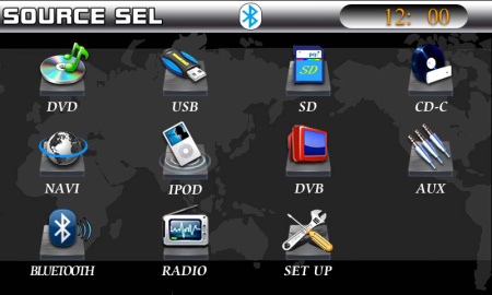 Toyota Corolla (06-13) 2 din автомагнитола - головное устройство с откидным 7" HD экраном, GPS навигацией, TV, PMS TYT-802GB