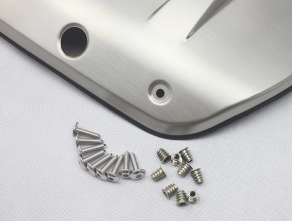 Nissan X-Trail (14–) Комплект накладок переднего и заднего бамперов, шлифованная нерж.