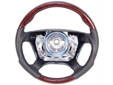 Mercedes W140, W210, W202 (95-99) руль, дизайн AMG, черная кожа - светлое дерево орех