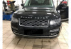 Land Rover Range Rover 4 поколение 2012 - 2017 Решетка радиатора хром с черными жабрами стиль 2018 Range Rover Vogue.