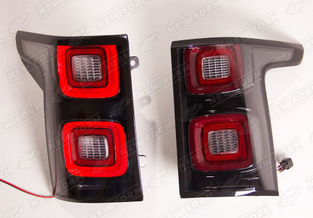 Land Rover Range Rover 4 поколение 2012 - 2017 Фонари задние рестайлинговые черные