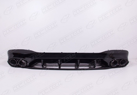 Mercedes-Benz CLA-Klasse C118/X118 2019 - н.в. Диффузор заднего бампера с черными насадками 4.5 AMG