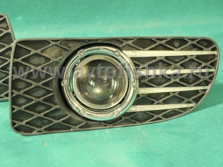 Toyota Land Cruiser 100 (98-03) фары противотуманные линзовые со светодиодной подсветкой, комплект 2 шт.