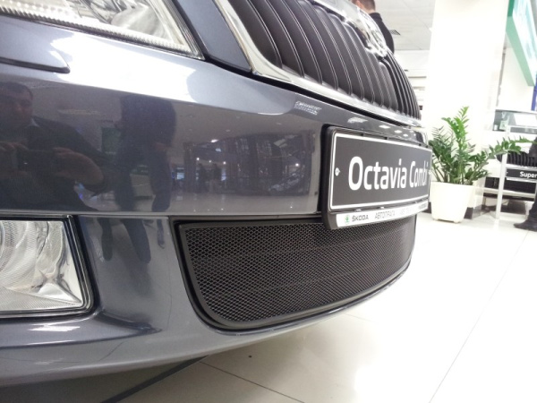 Skoda Octavia (09–12) Защита радиатора, чёрная