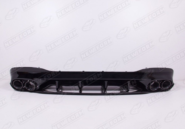 Mercedes-Benz CLA-Klasse C118/X118 2019 - н.в. Диффузор заднего бампера с черными насадками 4.5 AMG