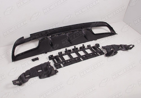 Mercedes-Benz C-Klasse W205 рестайлинг 2018 - 2021 Диффузор заднего бампера 6.3 AMG хром