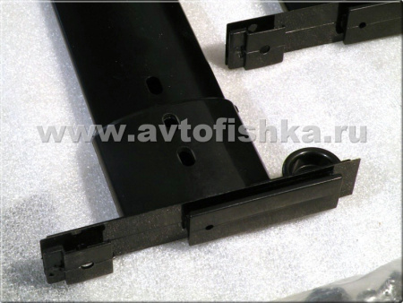 Toyota Land Cruiser Prado 120 (02-) рейлинги продольные на крышу с двумя поперечинами, алюминиевые черные, комплект.