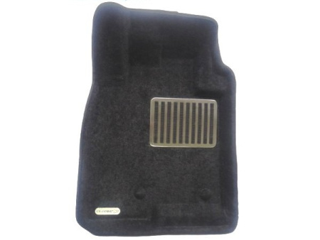 Mitsubishi Pajero 3 и Pajero 4 всесезонные 3D коврики салона с противоскользящими накладками