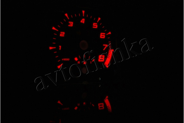 Renault Megane 2 SPORT светодиодные шкалы (циферблаты) на панель приборов